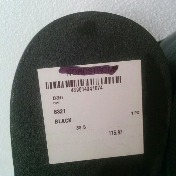 Women's Size  38.5 EU,  KBR Black Genuine Leather - Picture 7 of 14